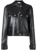 cropped biker jacket