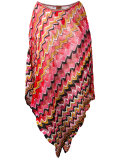 asymmetric draped poncho