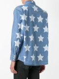 star print oversized shirt