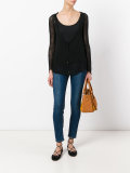 tassel detail deep-V jumper
