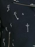 embroidered biker jacket