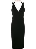 halterneck fitted dress 