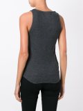 exposed seam knitted tank top