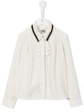 sequinned collar blouse