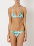 print halterneck bikini top