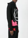 abstract glyph icon print hoodie