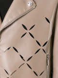 Degradé slash biker jacket