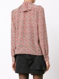 'faces' print tie shirt