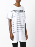 list print oversized T-shirt