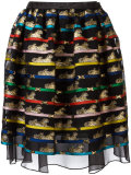 tiger print algernon skirt 