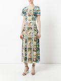 Framed Heads and Reclining Figures print dress