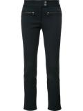 zipped pocket cropped trousers