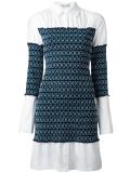 gathered shirt dress