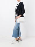 embossed logo crossbody bag