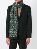 peacock print scarf