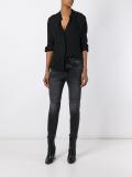 band collar shirt