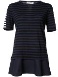 layered striped T-shirt