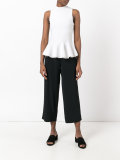 cropped flared trousers