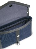 ribbed flap closure cross body bag