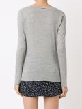 longsleeved cache-coeur blouse
