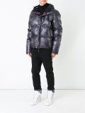back stripe padded jacket