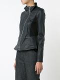 off-centre zip jacket