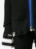 chunky distressed jumper