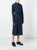 衬衫式系带连衣裙