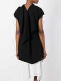 draped knitted top