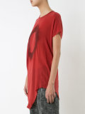 asymmetric frayed circle top