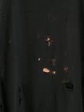 scoop neck destroyed T-shirt
