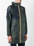 back logo camouflage raincoat