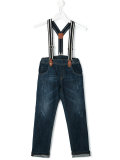 striped braces jeans 