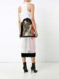 sleeveless contrast panel dress 