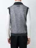 shawl neck knit gilet