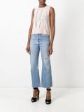ruffled front tank top