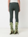 leather flared trousers