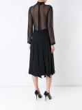 split panels sheer dress
