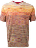 blurry stripe T-shirt