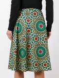 printed full midi skirt