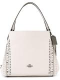 large perforated detailing tote