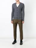 jacquard v neck cardigan
