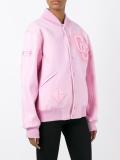 logo patch bomber jacket