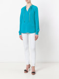 tie-collar blouse