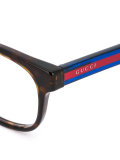 Web arm square glasses
