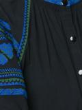 jacquard sleeve blouse