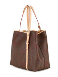 paisley patterned tote