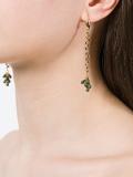 hanging beaded cluster earrings