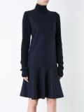'Knit Sleeve Flare'连衣裙