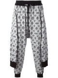 tied up monogram joggers 